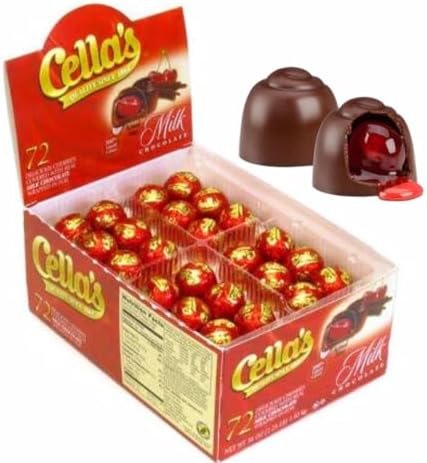 Amazon.com : Cella's Dark Chocolate Covered Cherries, 16 Count (Pack of