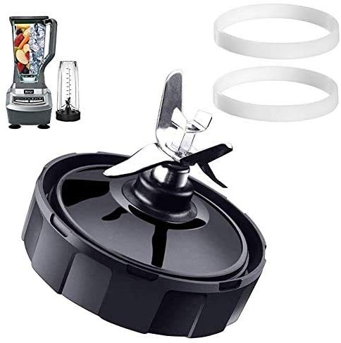 Topspareparts™ 6 Aletas Repuesto Nutri Ninja Extractor Cruz Hoja 900W, 1000W & Auto Iq Batidora Gratis Juntas) Batidora Exprimidor Repuesto Parte Inferior Accesorio