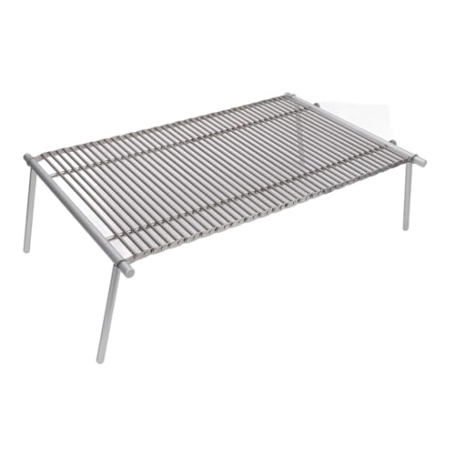 Przenośny stół kempingowy ze stali nierdzewnej składany stolik z boczną torbą Hoo & Sto Bag Cact Stół na zewnątrz do wędkowania BBQ Patio i Tailgating