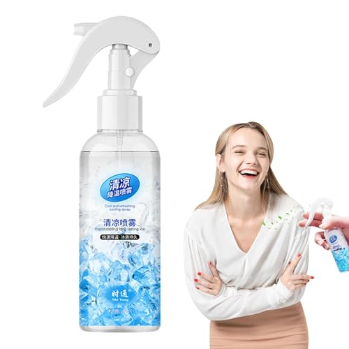 Refrescante niebla 100ml - Spray Body y calmante y cara protectora | Anti-chañadores instantáneos, accesorio de enfriamiento de verano, hidratación y reparación