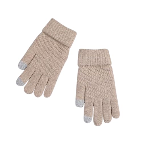 f s firmed string Firmed String WOMEN Warm Woolen Hand TOUCH Gloves Stretchable Winter Wool Biker Self Design Acrylic with Fingertip Touch (Free Size)-picture-18