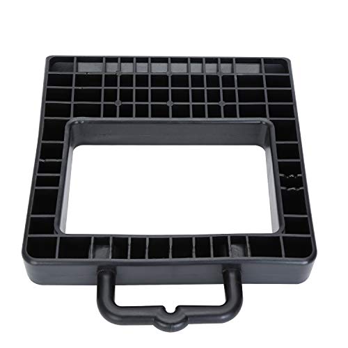 Homeon Wheels Pallet Jack Stopper Truck Chock Heavy Duty Pallet Jack Chock 14.2\" Length x 11.6\" Width x 2\" Height 2 Pack (Black) - Thumbnail 2
