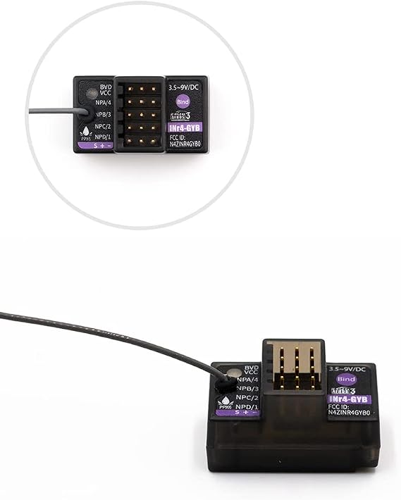 Flysky INr4-GYB 2.4G AFHDS3 Protocol RC Receiver Built-in Gyroscope