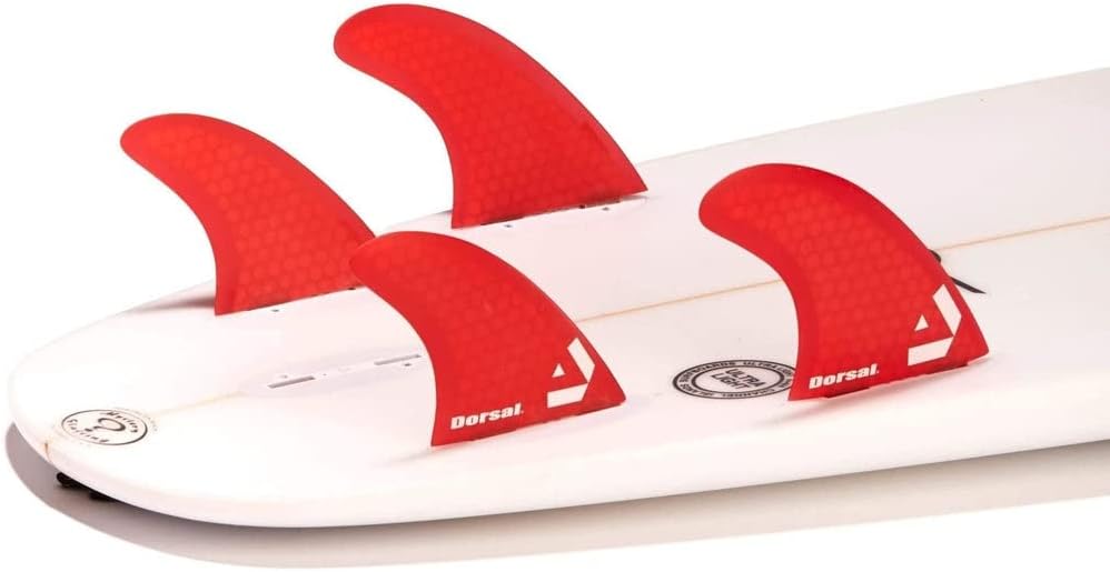 DORSAL Surfboard Fins Quad 4 Set FCS Compatible with Honeycomb Hexcore