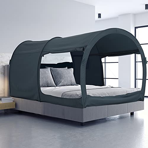 Bed Tent Dream Tents Bed Canopy Shelter Cabin Indoor Privacy Warm Breathable Pop Up Bunk Twin Size For Kids And Adult Patent Pending Pitchblack(Mattress Not Included) #TOP1