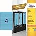 Produktbild Avery Zweckform Ordnerrückenschilder 192x61mm selbstklebend blau VE=80 Stück