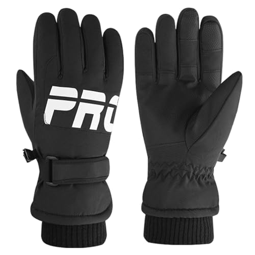Touchscreen Fingers Mittens - Windproof Split Finger Gloves | Waterproof Winter Gloves | Adjustable Thermal Soft Gloves | Motorcycle Riding Gloves | Insulated Gloves | Running Gloves for Men Women