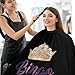 Bingo Queen Fashion Barber Cape Apron Waterproof Hair Cutting Cape with Adjustable Closure