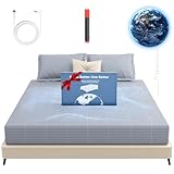 Grounding Sheets, 90% Organic Cotton+10% Pure Silver Fiber, Grounding Well Bed Sheets for Improved Sleep & Wellness, 15' Deep Pocket Grounded Sheets Fitted Earthing Sheets(Gray, King)