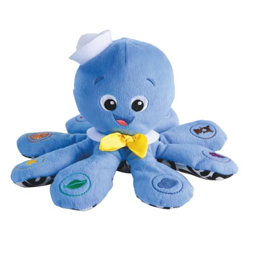 Baby Einstein Octoplush Musical Huggable Stuffed Animal Plush Toy, Learn Colors in 3 Languages, Blue, 11' Age 3 Month and up,