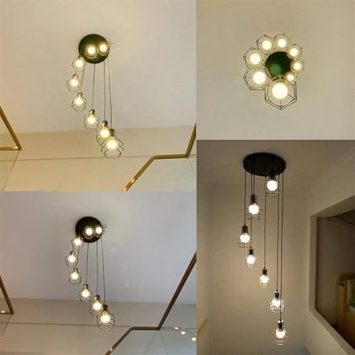 Abat-jour retro en fer forge pour lustre industriel haut de gamme