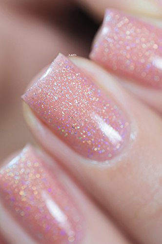 Image of ILNP Sweet Pea - Seashell Pink Holographic Sheer Jelly Nail Polish