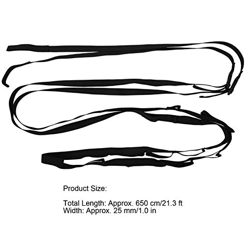 Junlucki Varal de acampamento, corda para pendurar, poliéster ajustável multifunções para acampament