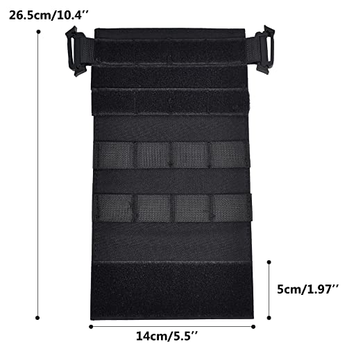 Aekvinks Tactical Chest Rig Front Panel Molle Vest Platform Modular For Mk3 Mk4 D3 Mfc2.0 Quick Release Plate Carrier Chest Guard(Black) #TOP2