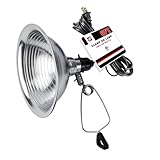 EP Clamp Lamp Light with Detachable 8.5 Inch Aluminum Reflector, 150 Watt E26 Socket (No Bulb Included), 6 Foot 18/2 SPT-2 Cord Cord, 1 Pack