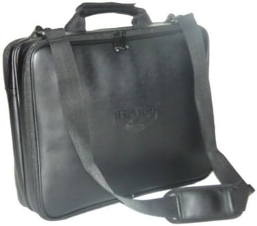 Aerovation CPFK-2A 17 Black Leather Checkpoint Friendly Laptop Bag
