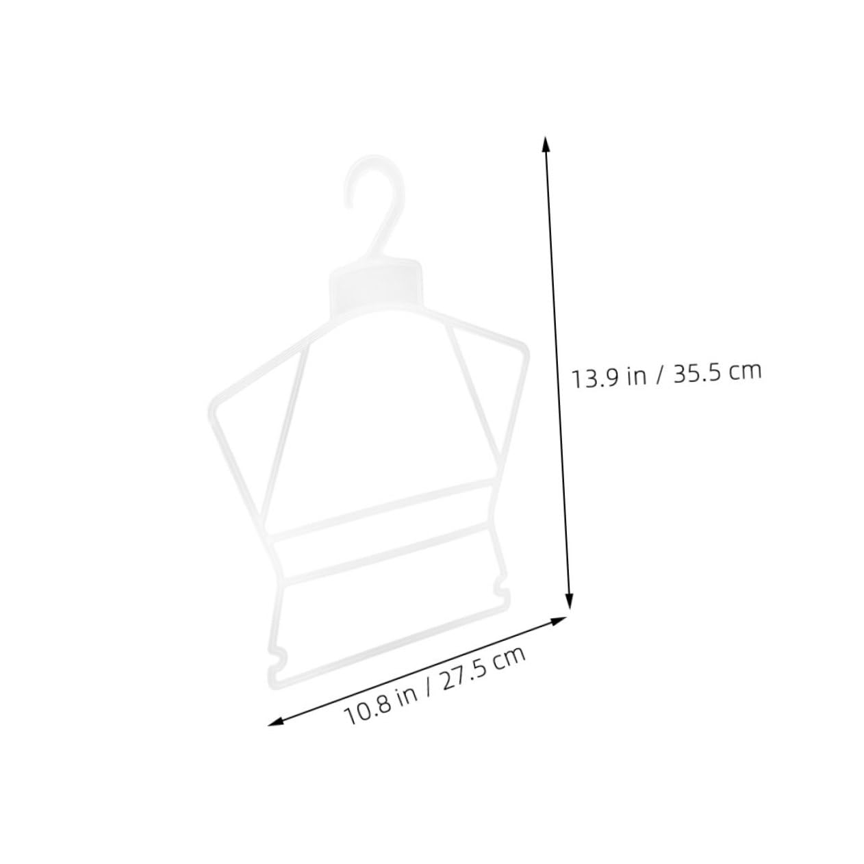 Unomor 20 Pack Baby Hangers Child Hangers Plastic Boys and Girls Clothing Rack Infant Clothes