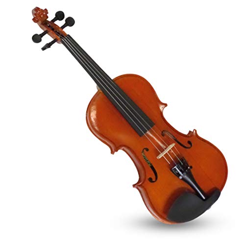 Santa Rosa 4/4 Size Handmade Violin/Fiddle, 4-String with Bow, Rosin and Case, Right Handed, (SRV100)