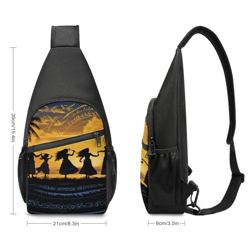 Mochila deportiva cruzada estilo sling para viaje y senderismo miniatura 2