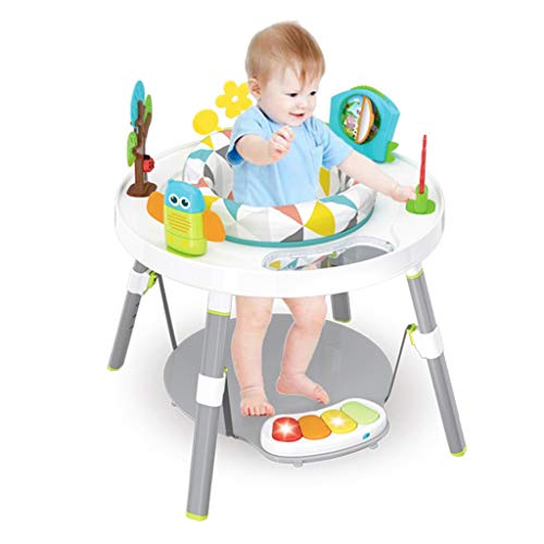 Baby Bouncers and Jumpers,Baby Walkers for Girls/Boys,Bounce-a-Round Entertainer,Sit-to-Stand Activity Center,3-in-1 Activity Walker and Rocker with Jumping Board and Feeding Tray
