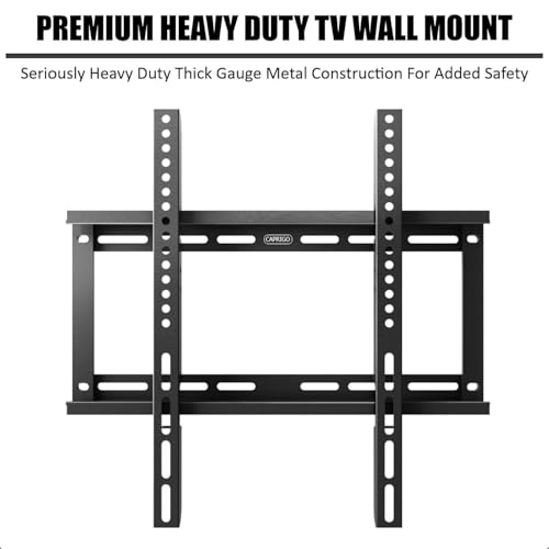 Caprigo Super Heavy Duty TV Wall Mount Bracket for 32 to 55 Inch LED/HD/Smart TV’s, Universal Fixed TV Wall Mount Stand (M453)