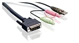  IOGEAR 10 ft DVI KVM cable for dual link DVI KVMs, G2L7D03UDTAA (for dual link DVI KVMs GCS1212TAA /1214TAA/1782G/1204G,)