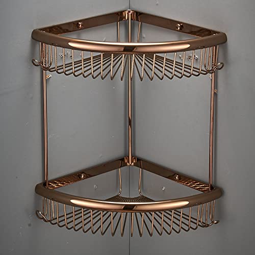 BAHELS Corner Shower Caddy Brass Bathroom Shower Rack Corner Shelf Black Bath Shower Shelf Bath Shower Caddy Rack