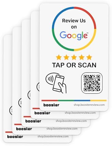 Booster para Google Review Tap Stickers: Smart Tap NFC, paquete d...