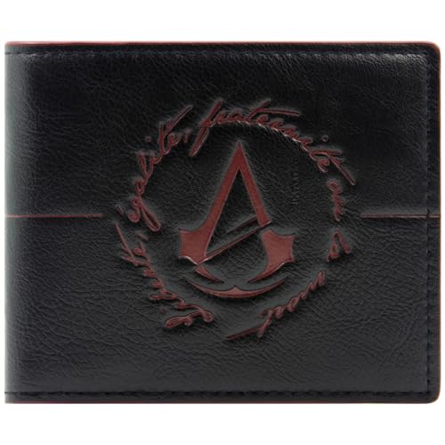 Liberation Assassin's Unity Creed Révolution Française Portefeuille/Porte-Monnaie Bi-Fold Pièces & Cartes, Noir