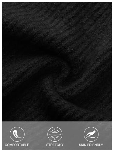 MEROKEETY Women's Off Shoulder Sweater 2025 Fall Cute Bell Long Sleeve Ribbed Knit Winter Pullover Knit Outfits4