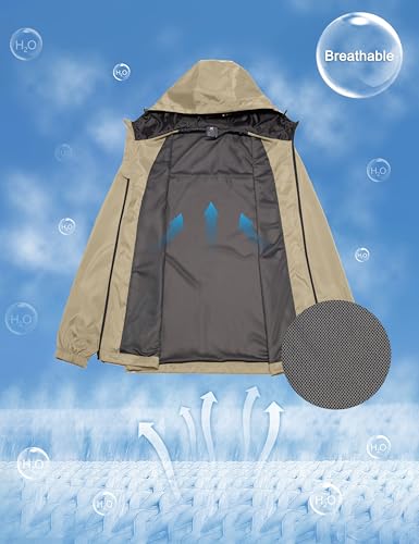 Image of Little Donkey Andy Men's Lightweight Breathable Windbreaker Golf Jacket UPF50+ Windproof Outdoor Running Coat