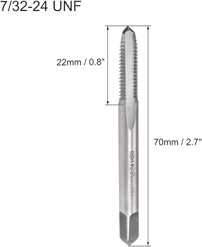 Miniatura 8 de uxcell Macho de la máquina 6-40 UNF Rosca 2B Tornillos de acero de alta velocidad roscado herramienta de roscado