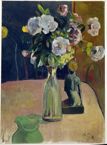 Cuadro en lienzo de Paul Gauguin Natura morta con rose para decorar la oficina de 60x90cm