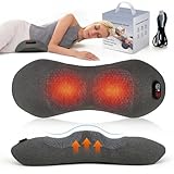 Smooth Spine Triple Fusion Back Massager with Heat - Sciatica Pain Relief & Spine Decompression Device, Deep Tissue Massager for Lower Back Pain, Office Chair and Home Use for Chronic Sufferers