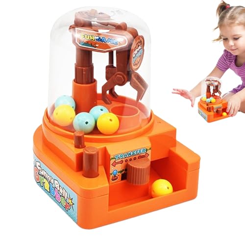 Interactive Mini Claw Machine for Skill-Building Fun: This small arcade-style vending toy lets kids grab candy or prizes using a mechanical claw, enhancing fine motor skills, pazienza, and hand-eye coordination in a playful way