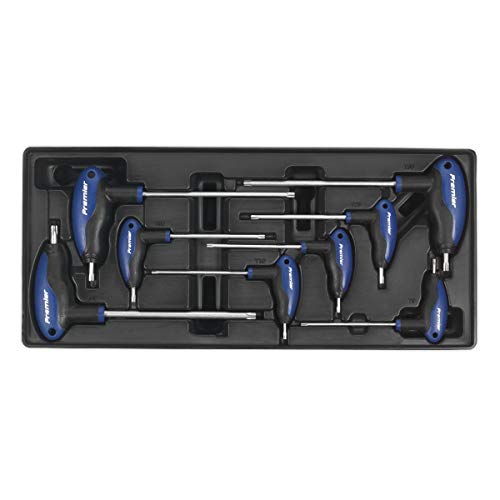 Image of Sealey TBT05 Tool Tray with T-Handle TRX-Star* Key Set 8pc