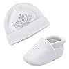 LACOFIA Baby doopschoenen baby jongens meisjes doop wieg schoenen zachte zool prewalkers wit