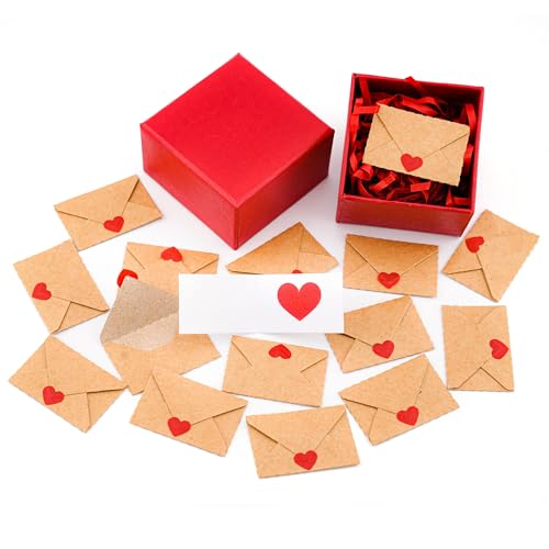 Image of Blank I love you Valentines day Cards and Envelopes - Mini Envelopes with Love Notes, Valentine's Day Gifts, Love Card for Her, Valentine Gifts for Him, DIY Valentine Cards and I Love You Notes