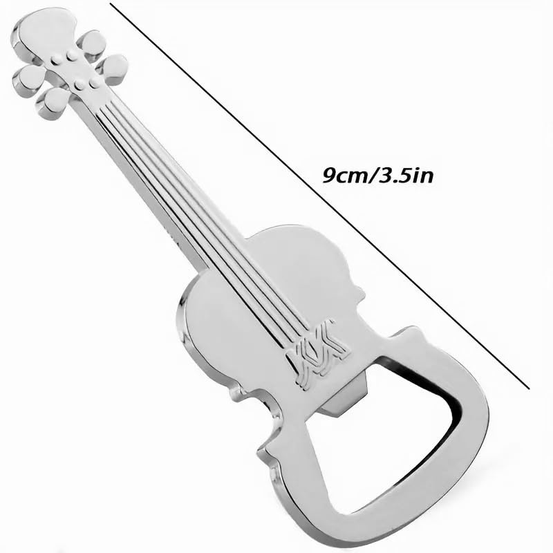 Musician Guitar Silver Bottle Opener, Small - Image 2