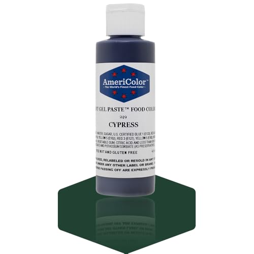 Americolor Soft Gel Paste Food Color, Cypress, 4.5 Ounce Bottle