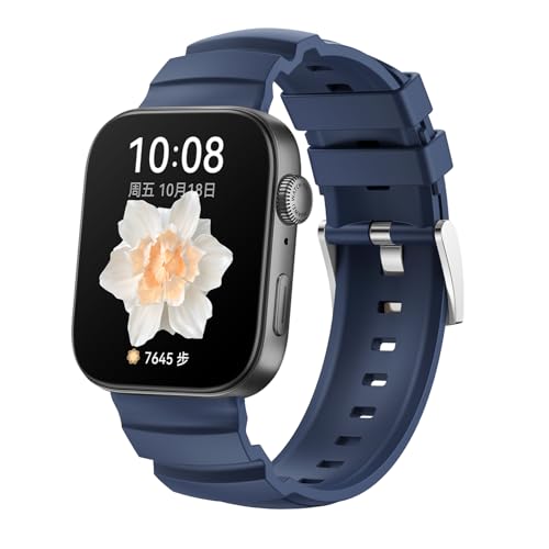 VeveXiao �V���R���X�g���b�v Huawei Watch Fit 4 Pro | 4 | 3�X�g���b�v �\�t�g�V���R�� ���߉\�ȃN���V�b�N���X�g�o���h �j�����p �����p�r���v�o���h, Medium, �V���R�[��, �W�F���X�g�[���Ȃ�