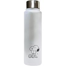 Snoopy Love   Thermal Bottle, Water Bottle, Stainless Steel, Double Insulated, 6h Hot Drink and 12h Cold Drink, 500ml, Light Blue, M, Casual