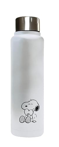 SNOOPY LOVE – Borraccia termica in acciaio inox, doppio isolamento,