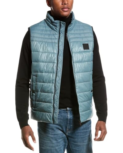 Image of BOSS Men's Lightweight Nylon Patch Logo Puffer Vest