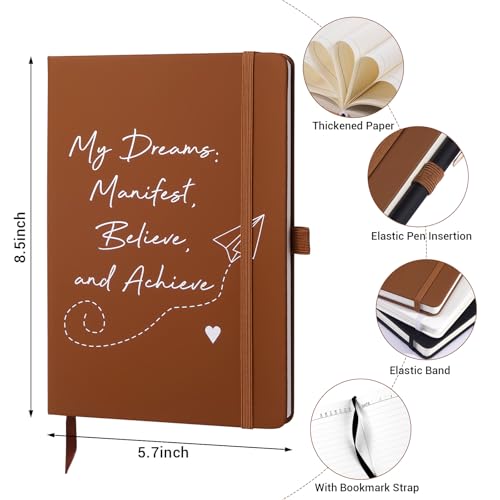 Carnet de notes ligné A5 noir en cuir pour bureau et école - 2