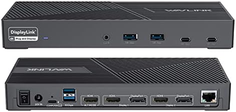 WAVLINK DisplayLink Triple-Monitor Docking Station