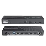 WAVLINK Triple 4K DisplayLink Docking Station, 15-in-1 USB-C/USB-A Laptop Dock Compatible with New MacBook Neo, 3xHDMI, 2xDP, 100W PD, 10Gbps Data, Gigabit LAN, Mic/Audio for Mac OS/Windows