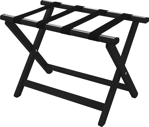 Corby York Gepäckträger aus Holz, Schwarz