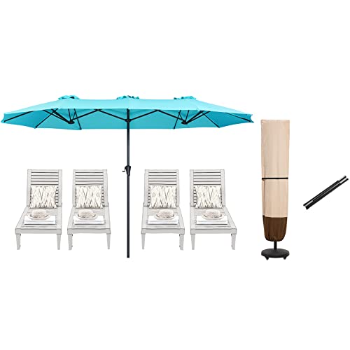 Superjare 13Ft Umbrella Outdoor Patio And Patio Umbrella Cover With Rod For 7 To 11 Ft Umbrellas & 15 Ft Double-Sided Umbrellas #TOP14