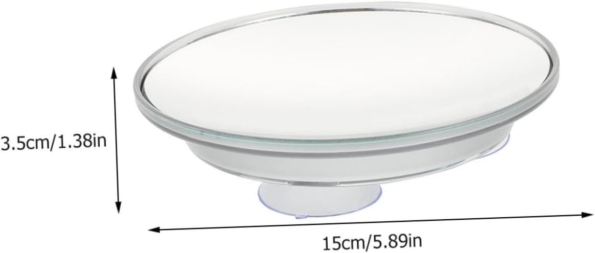 BESTYASH 2Pcs Magnifying Sucker Makeup Mirror Compact Cosmetic Vanity Mirror Silver Glass for Women Portable Handbag Beauty